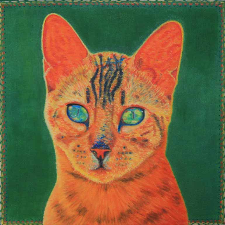Painting of a cat