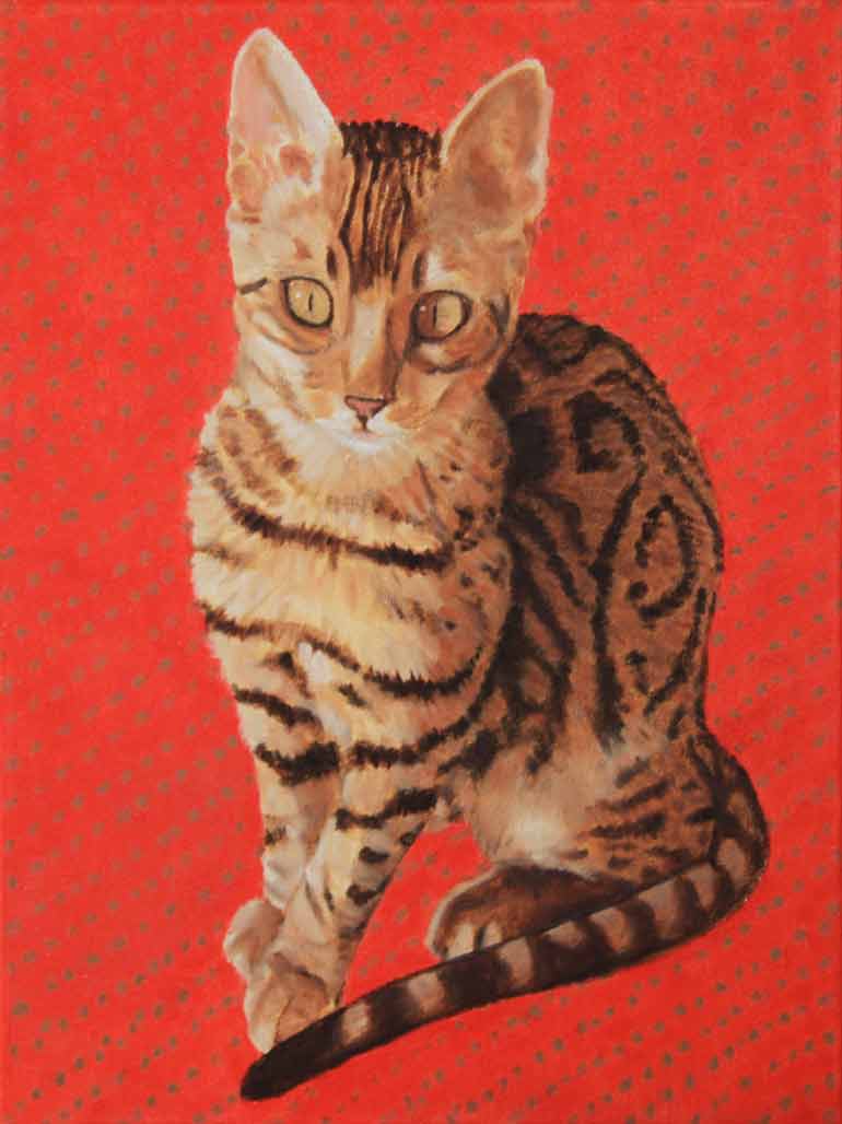 Painting of a cat