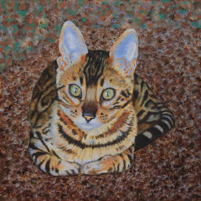 Painting of a cat