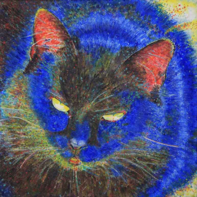 Painting of a cat