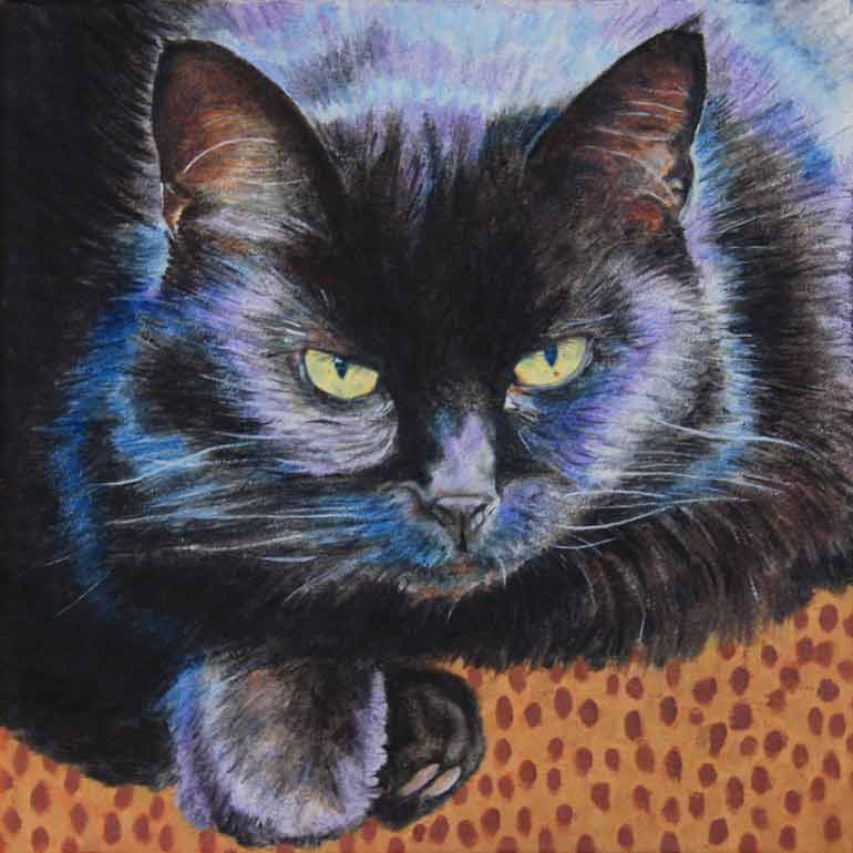 Painting of a cat