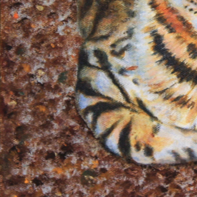 Small square image of a section of one of the paintings in the series