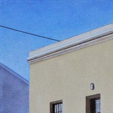 Small square image of a section of one of the paintings in the series